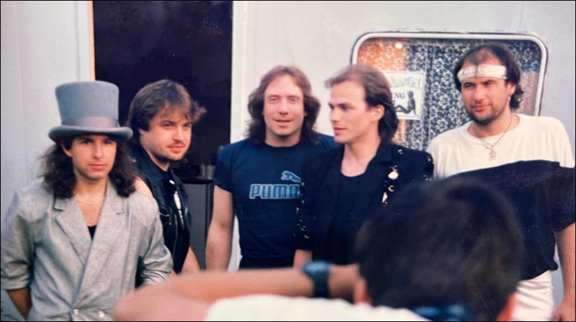 Marillion: Backstage at The Concert Bowl, Milton Keynes - 28.06.1986